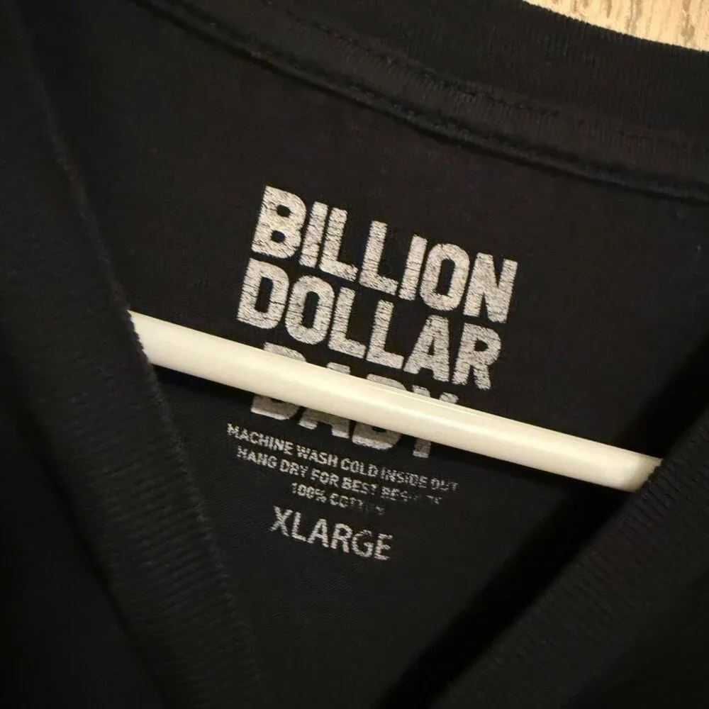 Billion Dollar Baby Men’s Long sleeve T-shirt, Black, XL - Picture 3 of 8